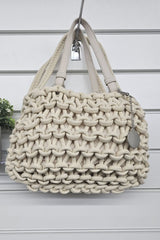 String Braided Rope Two Handle Bag