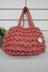 String Braided Rope Two Handle Bag