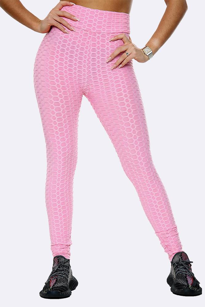 Women High Waisted Textured Detailed Leggings