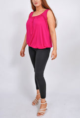 Plain Elasticated Hem Top