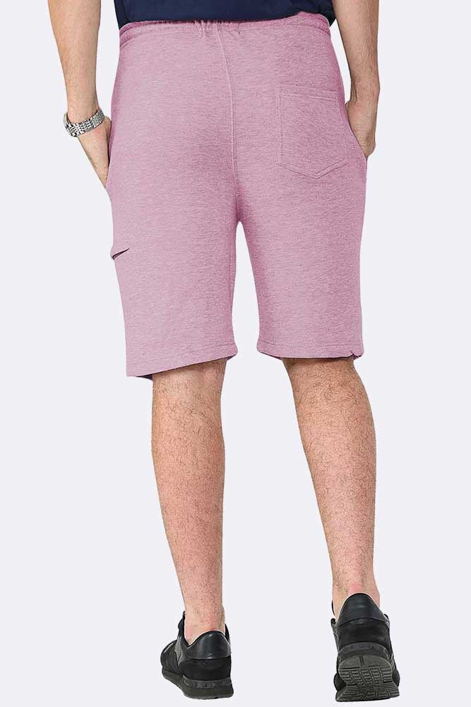 Men Drawcord Side Zipper Plain Shorts