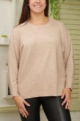 Plain knitted Tunic Top
