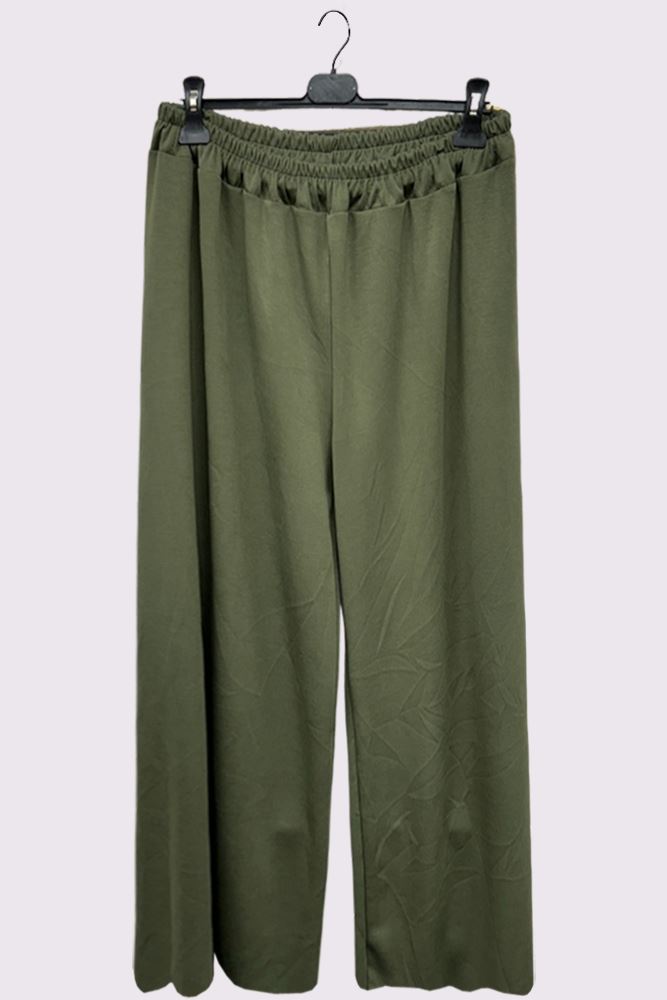 Elasticated Waistband Palazzo Trousers