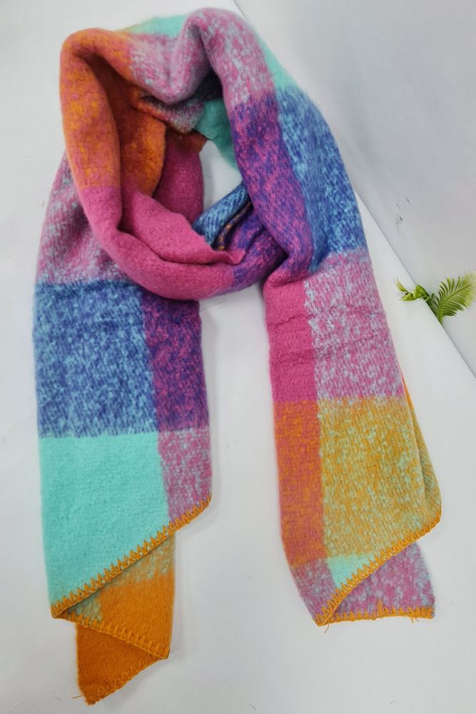 Check Pattern Soft Feel Scarves