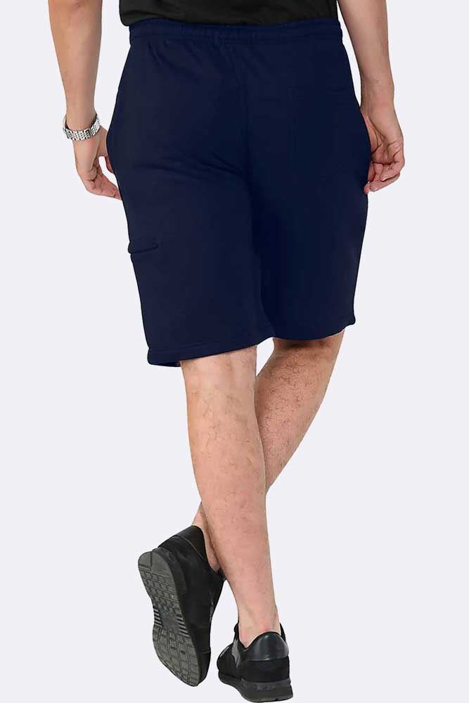 Men Drawcord Side Zipper Plain Shorts