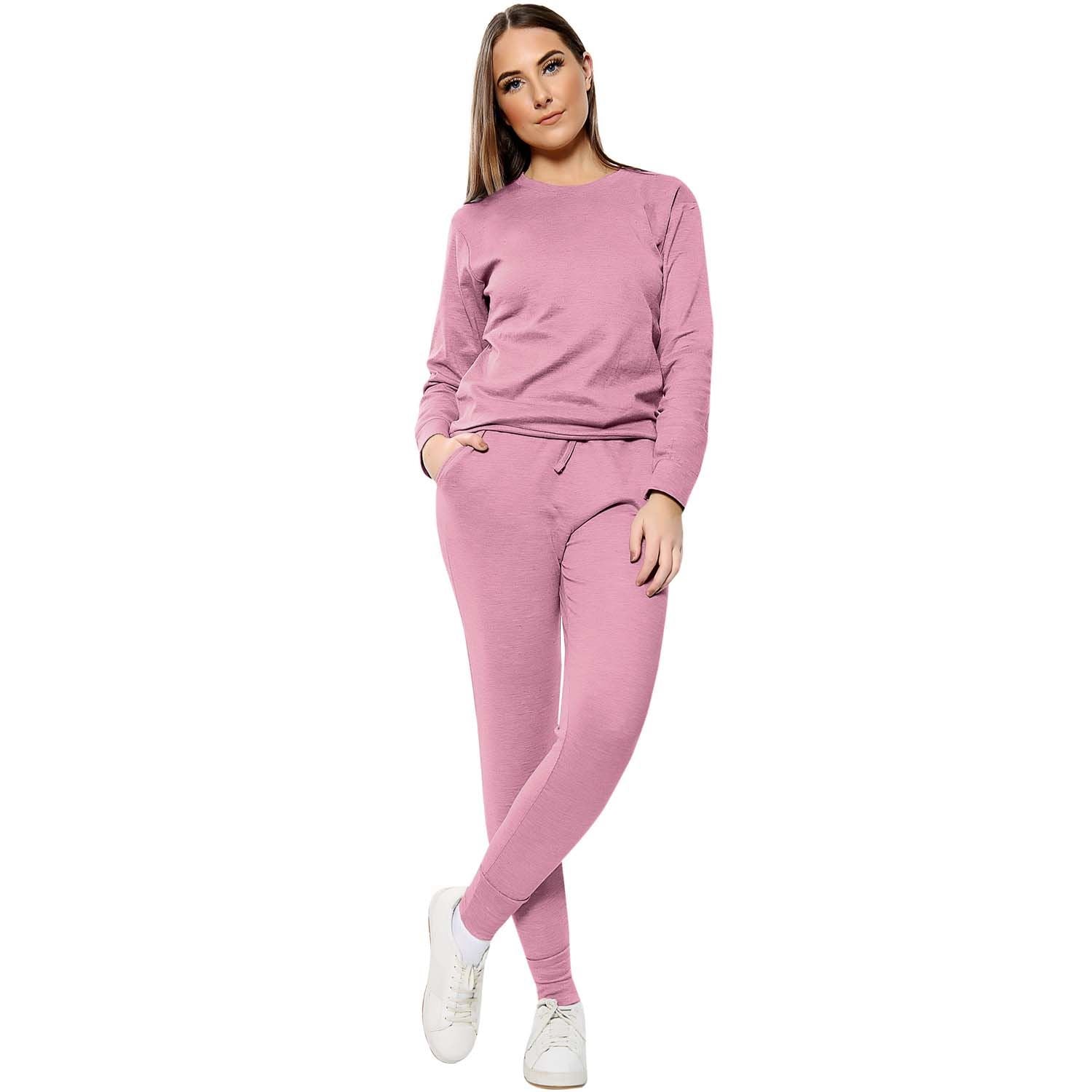 Plain Crop Top Loungwear Tracksuit