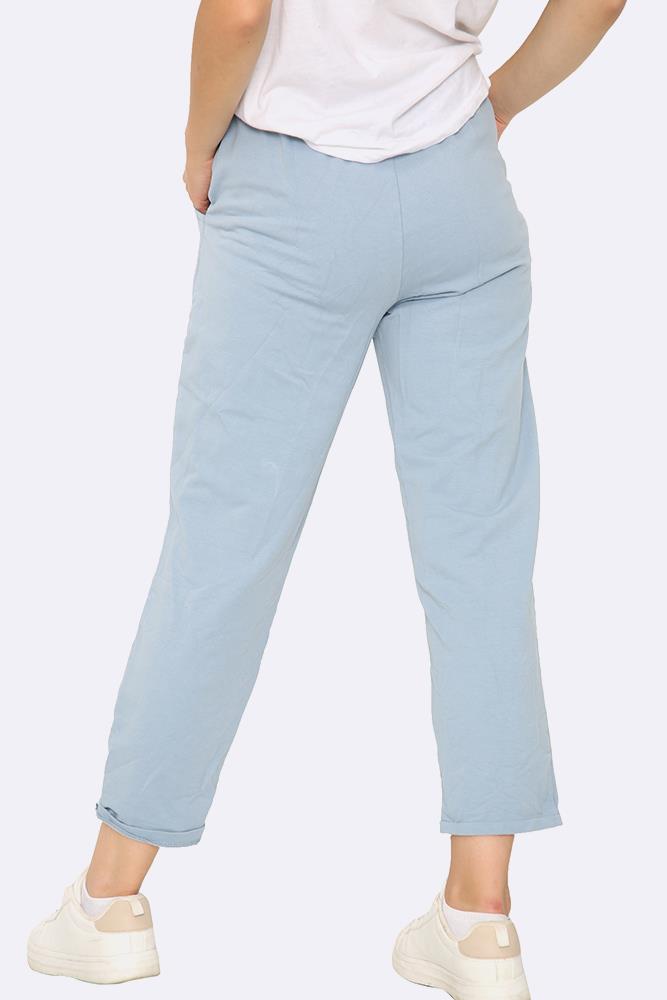 Lily-rose Italian Plain Drawstring Pocket Trousers