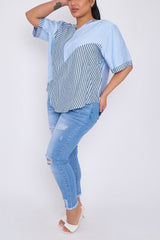 Stripe Print Cotton Top