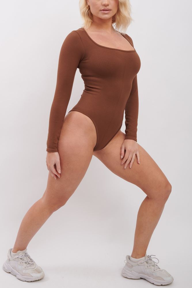 Plain Paded Nylon Bodysuit