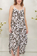 Leopard Print Viscose Dress