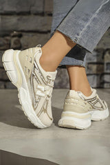 Lace Up Chunky Sole Trainer