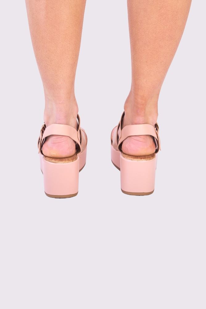 Foil Buckle Strap Sandal