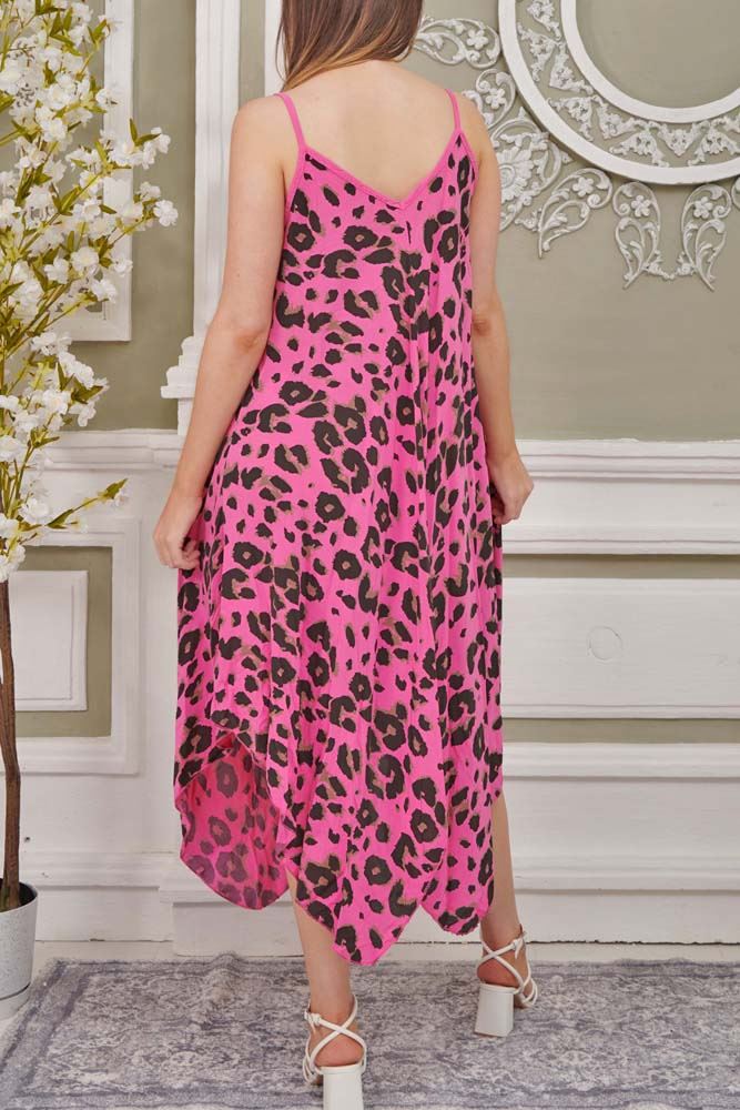 Leopard Print Viscose Dress