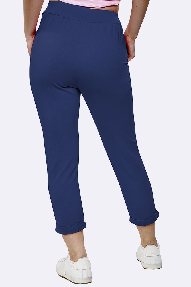 Lily-rose Italian Plain Drawstring Pocket Trousers