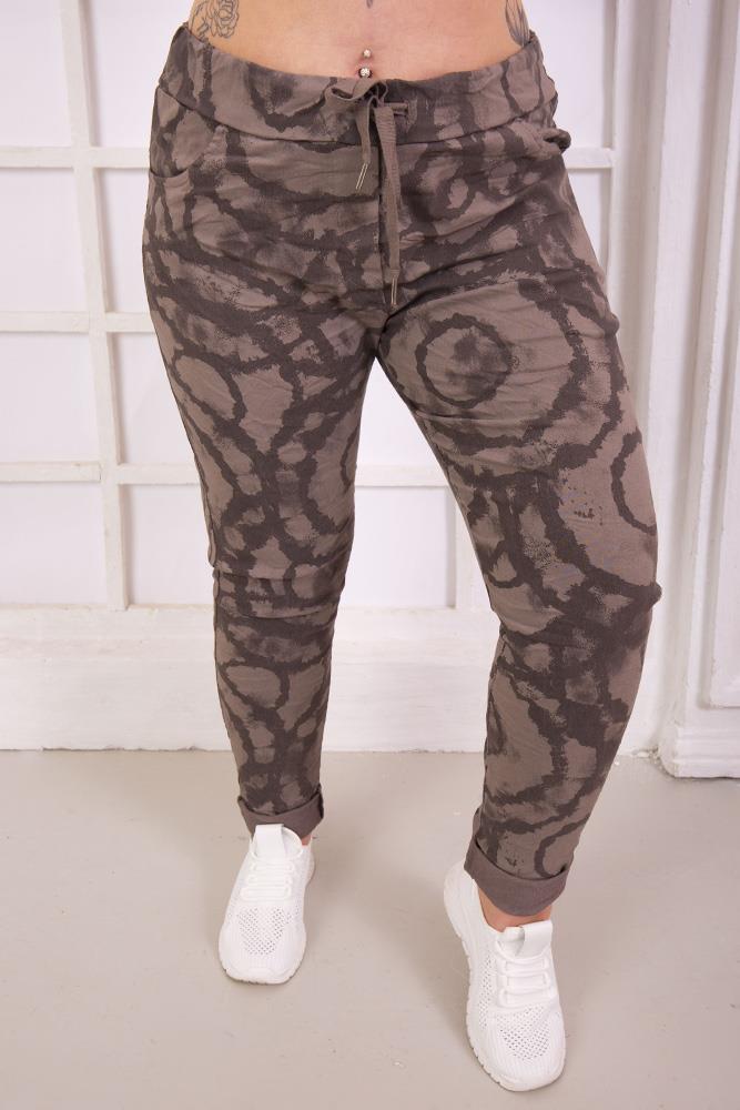 Tie Dye Print Viscose Trouser