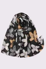 Lily Flower Print Scarves