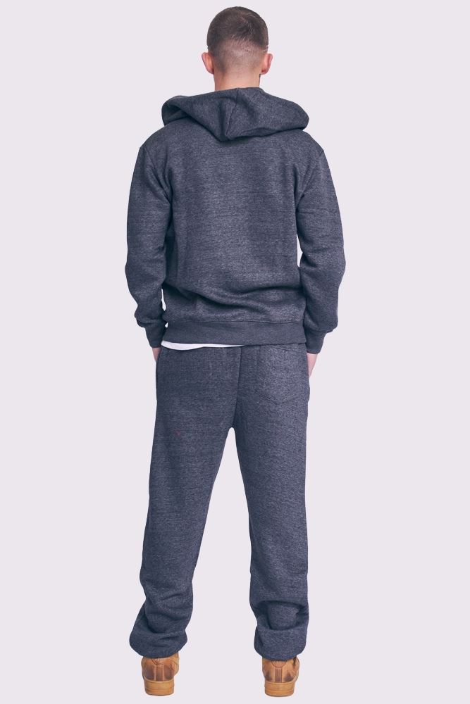 Drawstring Fleece Set Hoodie Top Bottoms Tracksuit