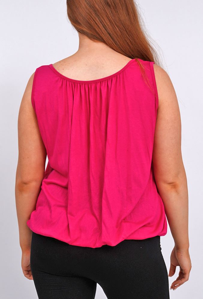 Plain Elasticated Hem Top