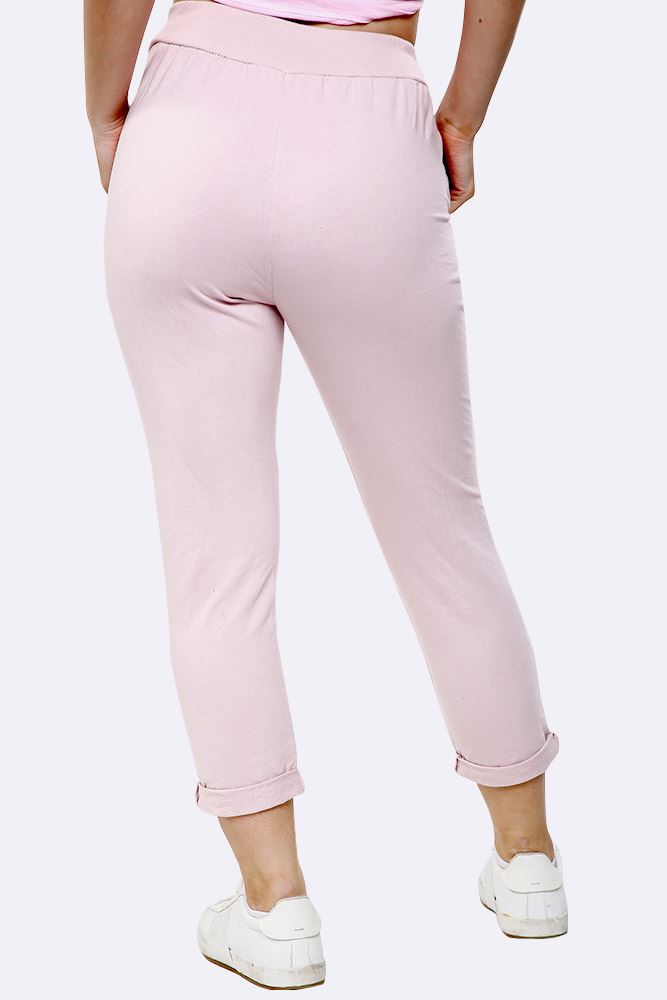 Lily-rose Italian Plain Drawstring Pocket Trousers